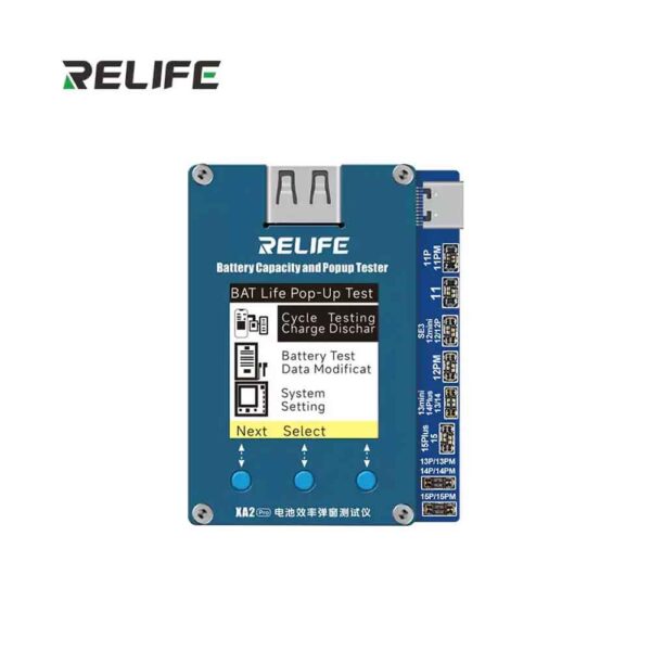 RELIFE XA2 Pro Battery Efficiency Popup Tester