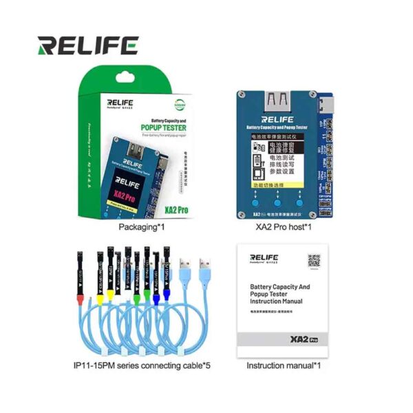 RELIFE XA2 Pro Battery Efficiency Popup Tester